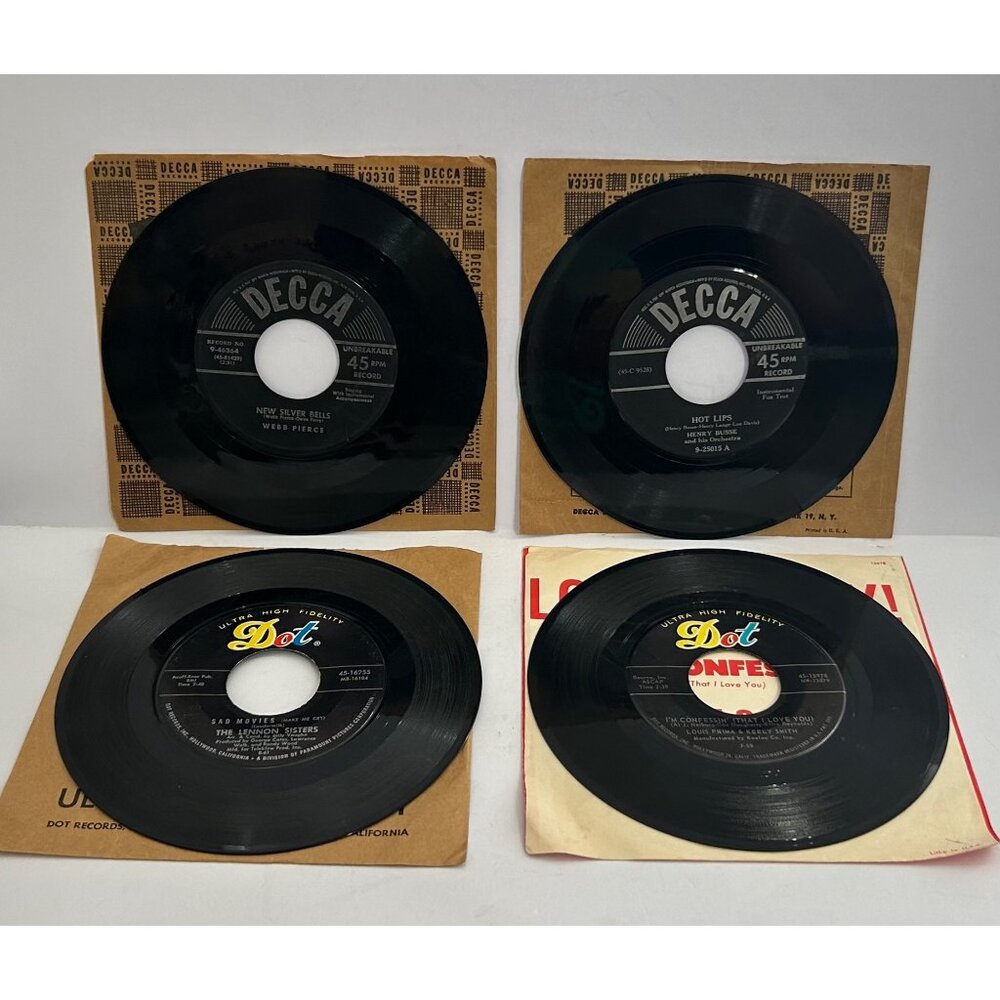 Lot / 21 Vintage Vinyl Records 45 RPM Assorted Labels Dot Mercury Capital & More - Picture 6 of 10